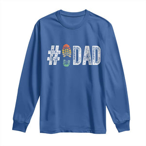 Funny Number Stepdad Bonus Dad Father's Day Long Sleeve Shirt TS11 Royal Blue Print Your Wear