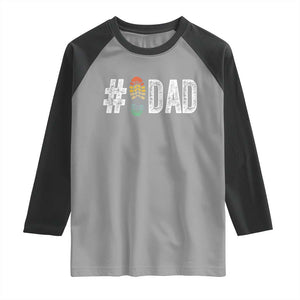 Funny Number Stepdad Bonus Dad Father's Day Raglan Shirt TS11 Sport Gray Black Print Your Wear