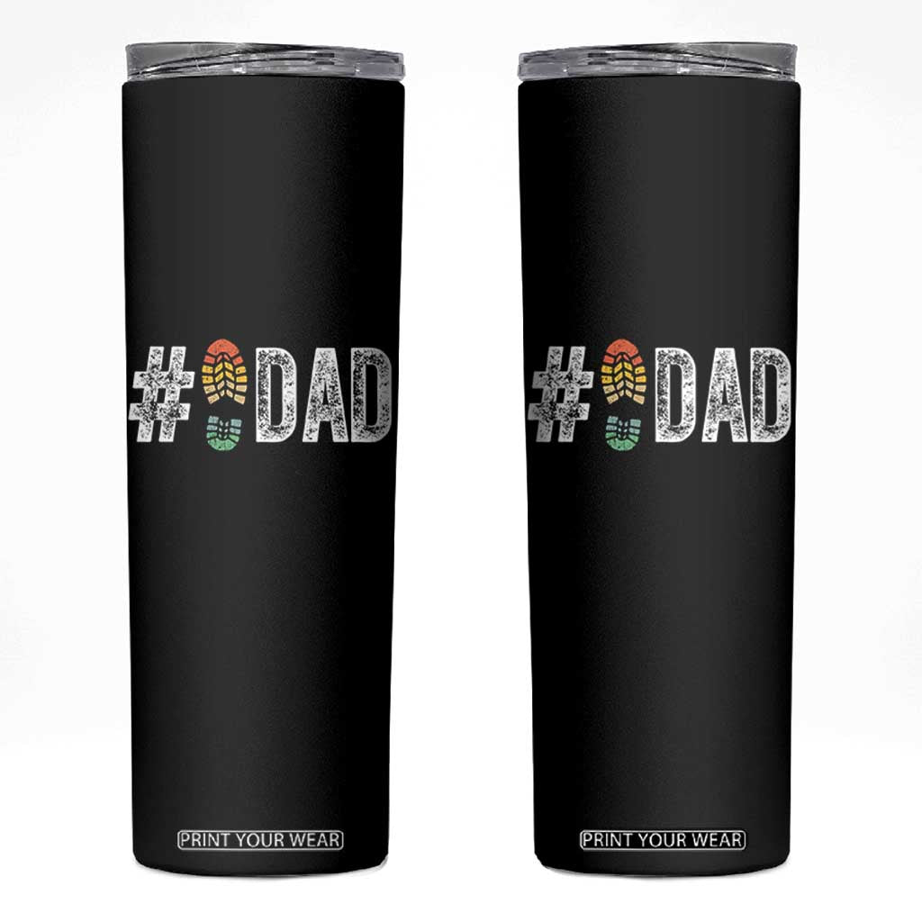 Funny Number Stepdad Bonus Dad Father's Day Skinny Tumbler TS11 Black Print Your Wear