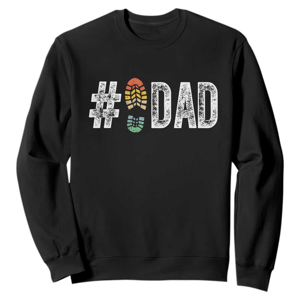Funny Number Stepdad Bonus Dad Father's Day Sweatshirt TS11 Black Print Your Wear