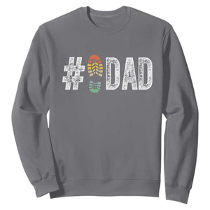 Funny Number Stepdad Bonus Dad Father's Day Sweatshirt TS11 Charcoal Print Your Wear