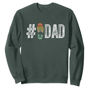 Funny Number Stepdad Bonus Dad Father's Day Sweatshirt TS11 Dark Forest Green Print Your Wear
