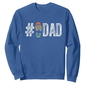 Funny Number Stepdad Bonus Dad Father's Day Sweatshirt TS11 Royal Blue Print Your Wear