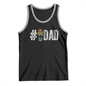 Funny Number Stepdad Bonus Dad Father's Day Tank Top TS11 Black Athletic Heather Print Your Wear
