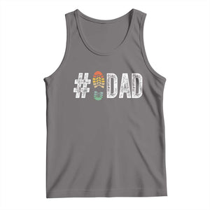 Funny Number Stepdad Bonus Dad Father's Day Tank Top TS11 Deep Heather Print Your Wear