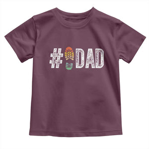 Funny Number Stepdad Bonus Dad Father's Day Toddler T Shirt TS11 Maroon Print Your Wear