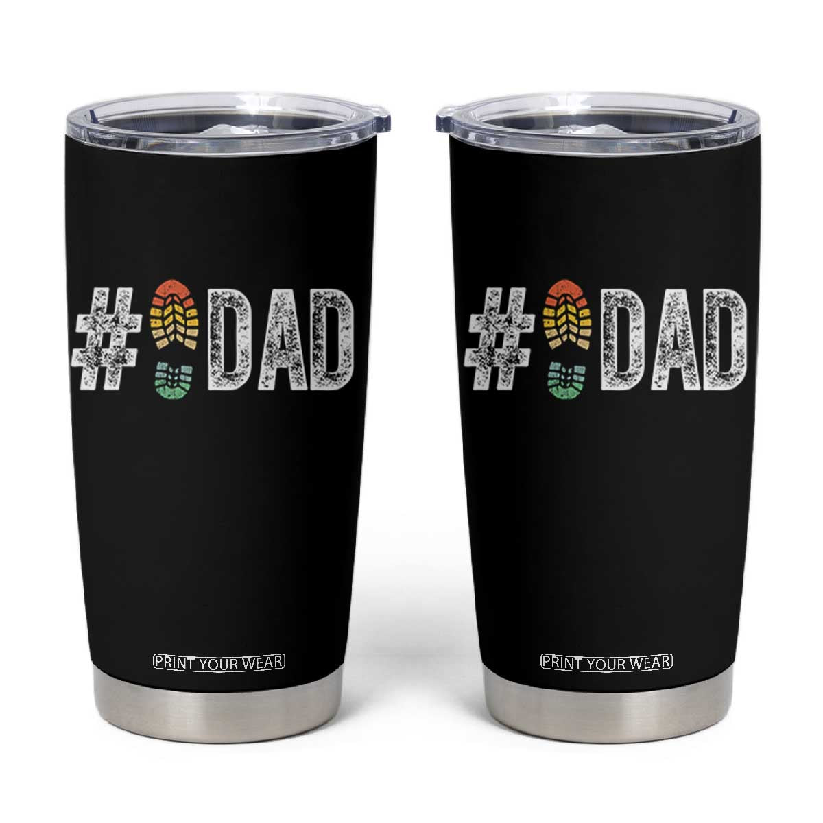 Funny Number Stepdad Bonus Dad Father's Day Tumbler Cup TS11 Black Print Your Wear