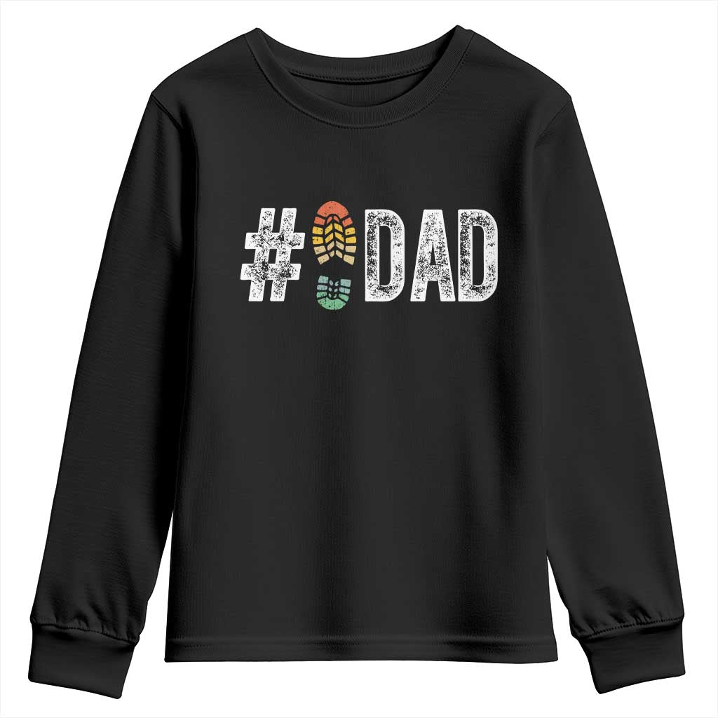 Funny Number Stepdad Bonus Dad Father's Day Youth Sweatshirt TS11 Black Print Your Wear