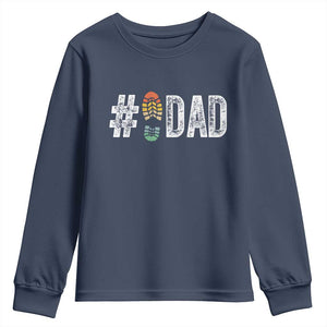 Funny Number Stepdad Bonus Dad Father's Day Youth Sweatshirt TS11 Navy Print Your Wear
