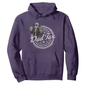 Funny Official Dad Tax Food Inspection Service Hoodie Skeleton Fathers Day TS11 Purple Print Your Wear