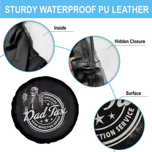 Funny Official Dad Tax Food Inspection Service Spare Tire Cover Skeleton Fathers Day TS11 Print Your Wear