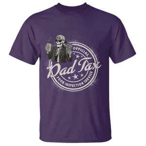 Funny Official Dad Tax Food Inspection Service T Shirt Skeleton Fathers Day TS11 Purple Print Your Wear