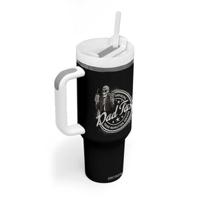Funny Official Dad Tax Food Inspection Service Tumbler With Handle Skeleton Fathers Day TS11 Print Your Wear