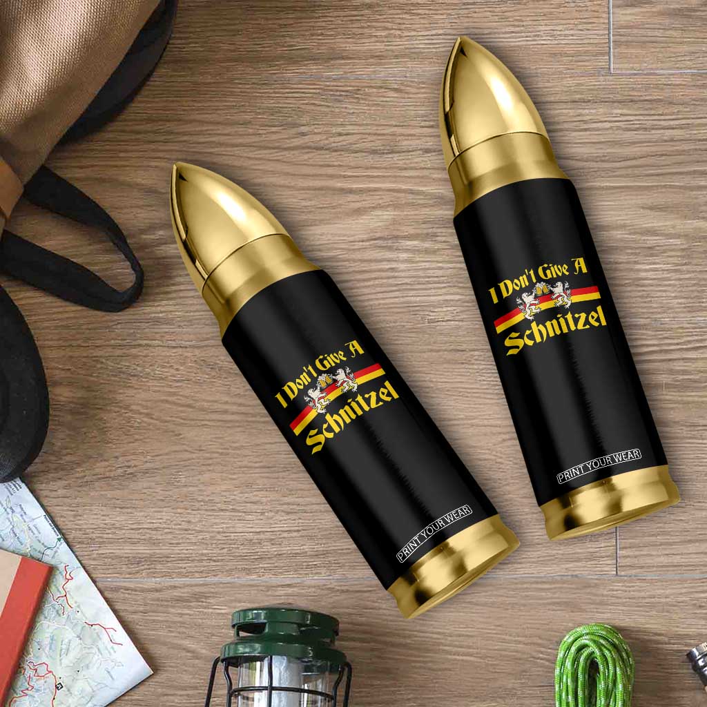 Funny Oktoberfest Bullet Tumbler I Don't Give a Schnitzel German Lion Beer TS11 Print Your Wear