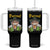 Funny Oktoberfest Cat Tumbler With Handle Purrost Kitty Drinking Beer Lederhosen Pet Lovers TS11 One Size: 40 oz Black Print Your Wear