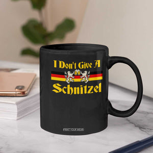 Funny Oktoberfest Coffee Mug I Don't Give a Schnitzel German Lion Beer TS11 Print Your Wear