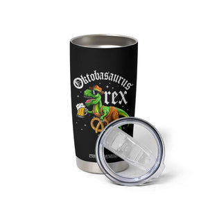 Funny Oktoberfest Dinosaur Tumbler Cup Oktobasaurus Rex Lederhosen Bavarian Beer TS11 Print Your Wear