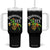 Funny Oktoberfest Dinosaur Tumbler With Handle Oktobasaurus Rex Lederhosen Bavarian Beer TS11 One Size: 40 oz Black Print Your Wear