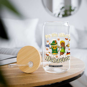 Funny Oktoberfest Glass Can On My Wurst Behavior Beer Bratwurst Lederhosen Dirndl TS11 Print Your Wear
