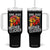 Funny One Bad Mother Clucker Tumbler With Handle Chicken Hen Mother's Day TS11 One Size: 40 oz Black Print Your Wear