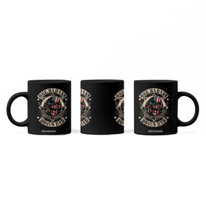 Funny One Badass Bonus Dad Coffee Mug Awesome Step Dad Fathers Day American Flag Skull TS11 Print Your Wear