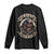 Funny One Badass Bonus Dad Long Sleeve Shirt Awesome Step Dad Fathers Day American Flag Skull TS11 Black Print Your Wear