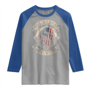 Funny One Badass Bonus Dad Raglan Shirt Awesome Step Dad Fathers Day American Flag Skull TS11 Sport Gray Royal Print Your Wear