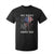 Funny One Badass Bonus Dad T Shirt For Kid Step Dad Fathers Day 4th Of July American Flag Skull TS11 Black Print Your Wear