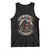 Funny One Badass Bonus Dad Tank Top Awesome Step Dad Fathers Day American Flag Skull TS11 Black Print Your Wear