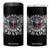 Funny One Badass Bonus Stepdad 4 in 1 Can Cooler Tumbler Bonus Dad Fathers Day American Flag Skull TS11 One Size: 16 oz Black Print Your Wear