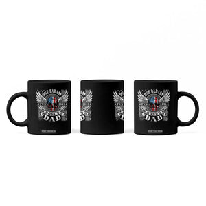 Funny One Badass Bonus Stepdad Coffee Mug Bonus Dad Fathers Day American Flag Skull TS11 Print Your Wear