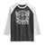 Funny One Badass Bonus Stepdad Raglan Shirt Bonus Dad Fathers Day American Flag Skull TS11 Black White Print Your Wear