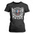 Funny One Badass Bonus Stepdad T Shirt For Women Bonus Dad Fathers Day American Flag Skull TS11 Black Print Your Wear