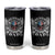 Funny One Badass Bonus Stepdad Tumbler Cup Bonus Dad Fathers Day American Flag Skull TS11 Black Print Your Wear