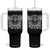 Funny One Badass Bonus Stepdad Tumbler With Handle Bonus Dad Fathers Day American Flag Skull TS11 One Size: 40 oz Black Print Your Wear