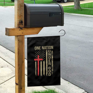 Funny One Nation Under God Garden Flag 4th Of July Patriotic Christian American Flag TS11 Print Your Wear