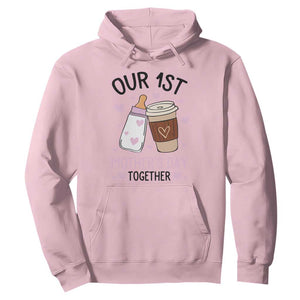 Funny Our First Mother's Day Together Hoodie Mom And Baby Matching TS11 Light Pink Print Your Wear