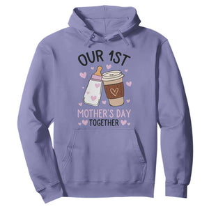 Funny Our First Mother's Day Together Hoodie Mom And Baby Matching TS11 Violet Print Your Wear