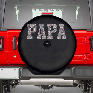 Funny Papa Hunting Spare Tire Cover Deer Hunter Father's Day Camouflage Flag TS11 Black Print Your Wear