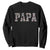 Funny Papa Hunting Sweatshirt Deer Hunter Father's Day Camouflage Flag TS11 Black Print Your Wear
