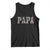 Funny Papa Hunting Tank Top Deer Hunter Father's Day Camouflage Flag TS11 Black Print Your Wear