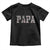Funny Papa Hunting Toddler T Shirt Deer Hunter Father's Day Camouflage Flag TS11 Black Print Your Wear