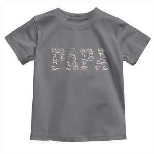 Funny Papa Hunting Toddler T Shirt Deer Hunter Father's Day Camouflage Flag TS11 Charcoal Print Your Wear
