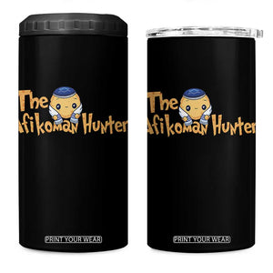 Funny Passover 4 in 1 Can Cooler Tumbler Afikoman Hunter Jewish Family Seder Matzah TS02 One Size: 16 oz Black Print Your Wear