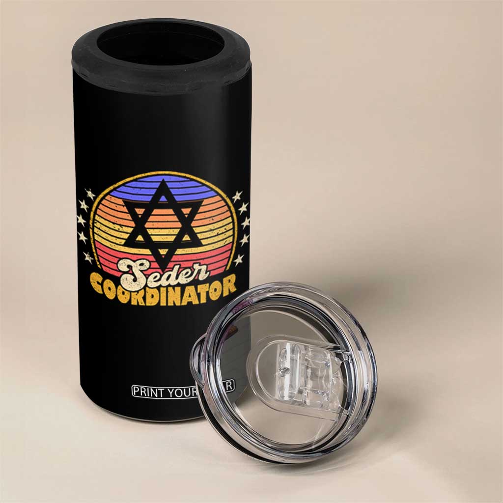 Funny Passover 4 in 1 Can Cooler Tumbler Seder Coordinator Jewish Passover Leader TS02 Print Your Wear