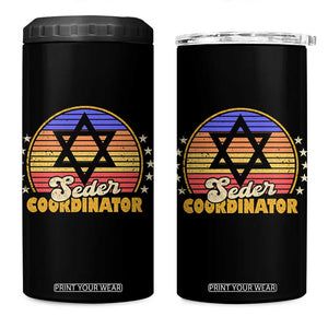 Funny Passover 4 in 1 Can Cooler Tumbler Seder Coordinator Jewish Passover Leader TS02 One Size: 16 oz Black Print Your Wear