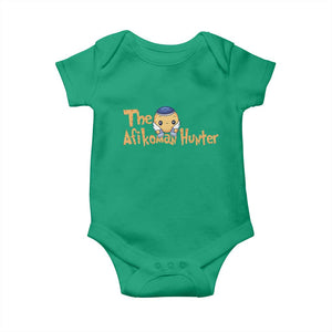 Funny Passover Baby Onesie Afikoman Hunter Jewish Family Seder Matzah TS02 Irish Green Print Your Wear