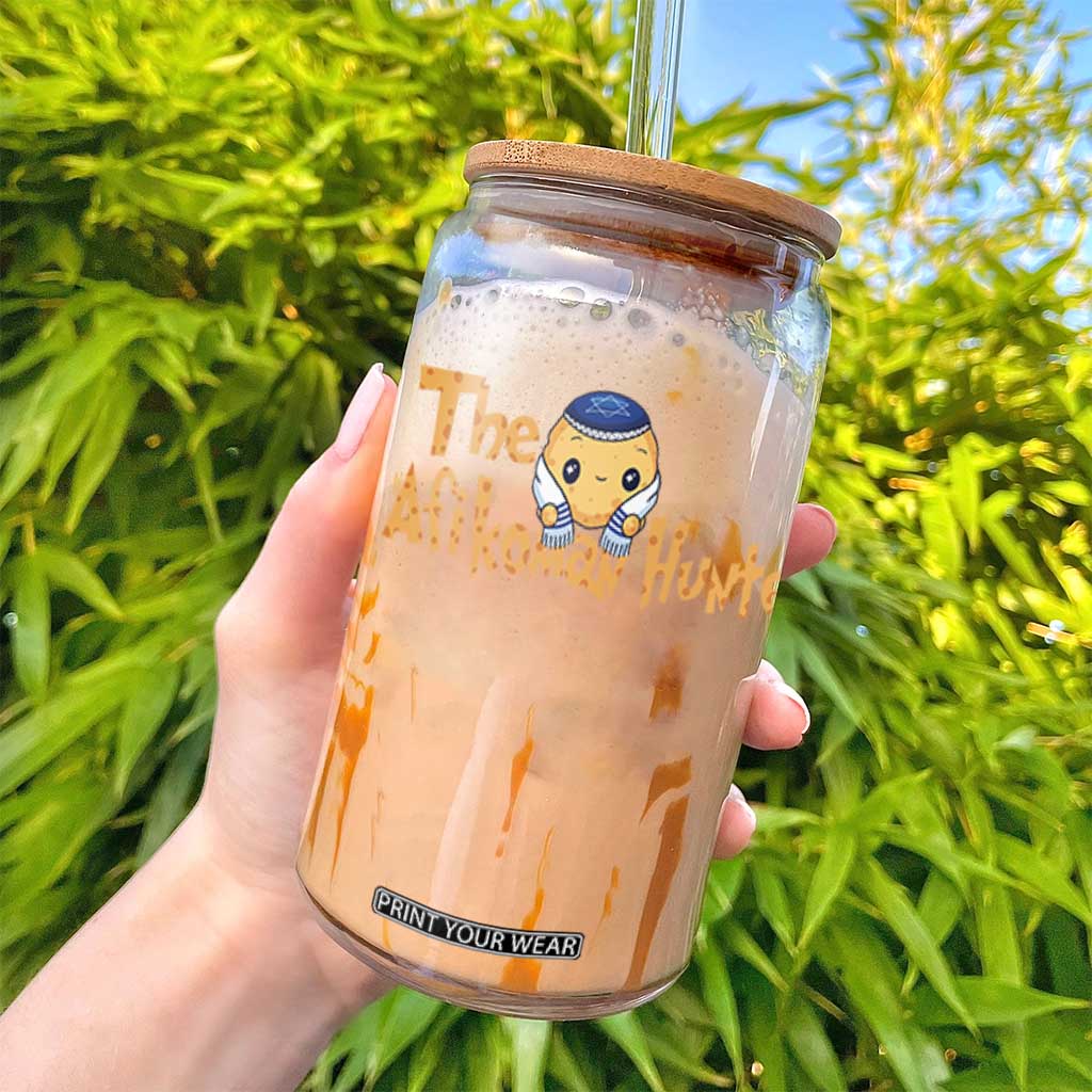 Funny Passover Glass Can Afikoman Hunter Jewish Family Seder Matzah TS02 Print Your Wear