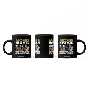 Funny Passover Jewish Tech Pun Coffee Mug Moses First Man with a Tablet Who Downloaded Data from the Cloud TS02 Print Your Wear