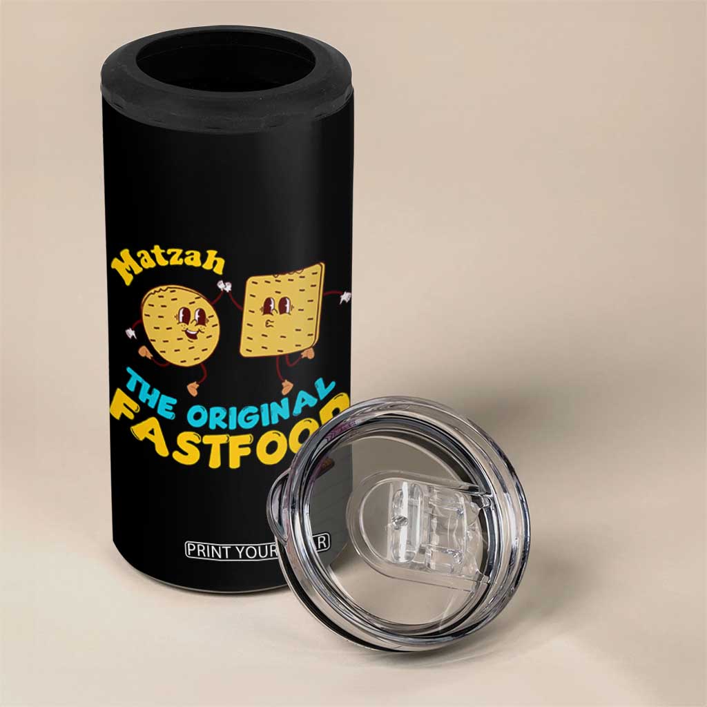 Funny Passover Matzah 4 in 1 Can Cooler Tumbler The Original Fast Food Seder Jewish TS02 Print Your Wear
